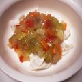 ちいchaan's cooksnap of when they made 離乳食後期☆白身魚の野菜あんかけ.