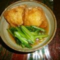 ムカルナス's cooksnap of when they made 鶏ひき肉とあげの巾着煮＊優しい味です.