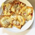 もんすけまま's cooksnap of when they made シューマイ皮ピザ.