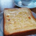 ばく★ちく's cooksnap of when they made はちみつ＆チーズトースト‼これが美味♪.