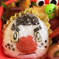 ヒナユーア's cooksnap of when they made 妖怪ウォッチ＊おにぎり侍のキャラ弁.