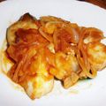 よちりん's cooksnap of when they made まぐろのソテー☆オニオンケチャップソース.