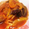 burokko's cooksnap of when they made 茄子とトマトと豚肉の炒め物.