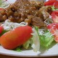 まるこ３'s cooksnap of when they made 鶏肉の玉ねぎ黒酢ソース煮込み.