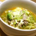 ＊実月＊'s cooksnap of when they made 簡単ポカポカ温まる✿豚アボキムチ風スープ.