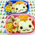 うさぎ君's cooksnap of when they made お正月 キャラ弁 申年♡おさるサンド.