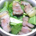 nosso's cooksnap of when they made 小松菜と厚切りベーコンのサラダ.
