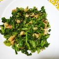ruruyun's cooksnap of when they made 台湾風 大根の葉と鶏ひき肉炒める.