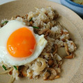 ほそあず's cooksnap of when they made 納豆とゴボウの炒飯.