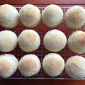 receta's cooksnap of when they made 天然酵母のイングリッシュマフィン.