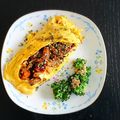 あやなみちょ's cooksnap of when they made 長いもときのこのガーリックオムレツ.
