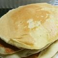 わたしの青いとり's cooksnap of when they made 簡単もちもちホットケーキ♡卵なし牛乳なし.