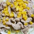 おしか＠'s cooksnap of when they made 豚肉の塩ダレ焼♪千切りキャベツにのせて♡.