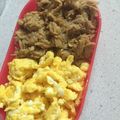 くいしんぼ☆'s cooksnap of when they made 甘辛ツナそぼろと卵の二色丼.