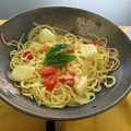チロルっち's cooksnap of when they made 桃の冷製パスタ.