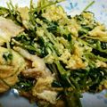 愛しのトゥルビヨン's cooksnap of when they made 豆苗豚肉玉子炒め.