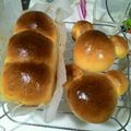 YMKH☆'s cooksnap of when they made はちみつミルク食パン＊スリム型×２本分.