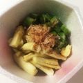 カヘルさん's cooksnap of when they made レンジで簡単副菜♪茄子とオクラの生姜醤油.