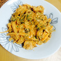 さくらんぼ♡もも's cooksnap of when they made 【簡単！】鶏肉としめじのオーロラ炒め.