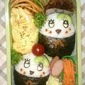 ako❀'s cooksnap of when they made ふなっしーおにぎり♡簡単キャラ弁.