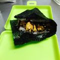 △マリル□'s cooksnap of when they made 昆布・玉子・蕪の葉おにぎらず.