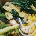 kdama's cooksnap of when they made お弁当にも！油揚げと小松菜の炒め物.