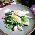 ＴＯＭＯＷＡＴ's cooksnap of when they made わけぎとイカゲソの辛子ぬた和え.