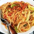 ＊まりえん＊'s cooksnap of when they made キャベツとツナのトマトパスタ.