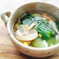 kaokaofood's cooksnap of when they made チンゲン菜とかにかまのスープ.