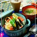 sakuraロゼット's cooksnap of when they made 100円調味料使用★炊飯器で絶品パエリア.
