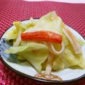 赤い電話's cooksnap of when they made キャベツとカニかまの簡単サラダ♪.