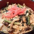 B berry's cooksnap of when they made ニラとしめじのトロトロかき玉丼.