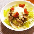 とこきち's cooksnap of when they made レンジで簡単☆蒸し鶏のゴマだれサラダ.