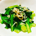 カレンガール's cooksnap of when they made 小松菜とちりめんジャコ炒め.
