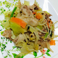 ジンベえちゃん's cooksnap of when they made 豚肉と野菜の柚子ぽんマヨ炒め.