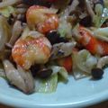 よしことは's cooksnap of when they made ★エビ＆キャベツ＆きのこの炒め物★.