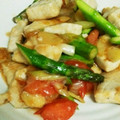 クックCLVII9☆'s cooksnap of when they made 簡単！魚の一皿☺めかじきと野菜の彩り炒め.
