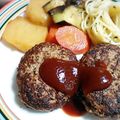 ＴＯＭＯＷＡＴ's cooksnap of when they made 副菜も一緒に作れる♪ハンバーグ.