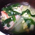 花花里's cooksnap of when they made パパッと☆鮮やかかきたま汁.
