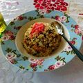 ろこずkitchen's cooksnap of when they made しらすと鮭のチャーハン★幼児食★.