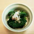 シナモシナモ's cooksnap of when they made レンジ調理！ほうれん草のおかかポン酢和え.