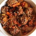 もこすけ★'s cooksnap of when they made 酢豚風肉団子丼.
