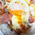 牧野太星's cooksnap of when they made こだわりの♪ベーコンエッグ丼.