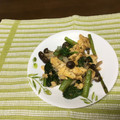 yoshikoka's cooksnap of when they made 小松菜としめじのたまご炒め♪.