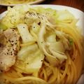 はるかっち１号's cooksnap of when they made キャベツとマイタケのスパゲッティ.