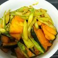 stsxxxkor's cooksnap of when they made 南瓜とアスパラのアーモンドバター醤油炒め.