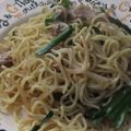 きらり流れ星's cooksnap of when they made 炒めない♡レンチン ガリバタ醤油焼きそば.