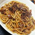 とさみさと's cooksnap of when they made ハヤシライスの残りでパスタ.