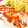 peteco's cooksnap of when they made 豚エッグのケチャップソース.
