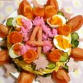 チェリall's cooksnap of when they made 可愛く飾って♪ケーキ型で作るちらし寿司.